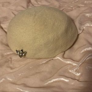 1960s Jackie Kennedy Style Wool Hat